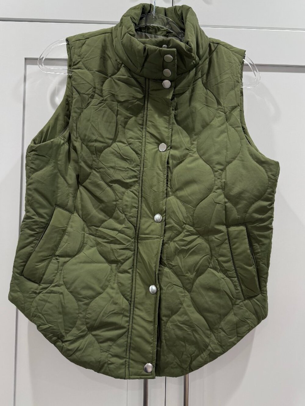 Cropped Quilted Puffer Vest